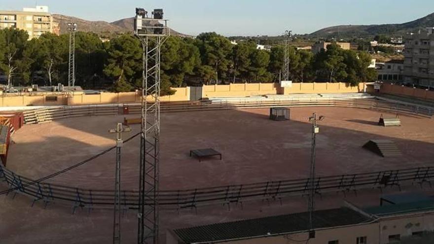 Campo de fútbol habilitado para las vaquillas.