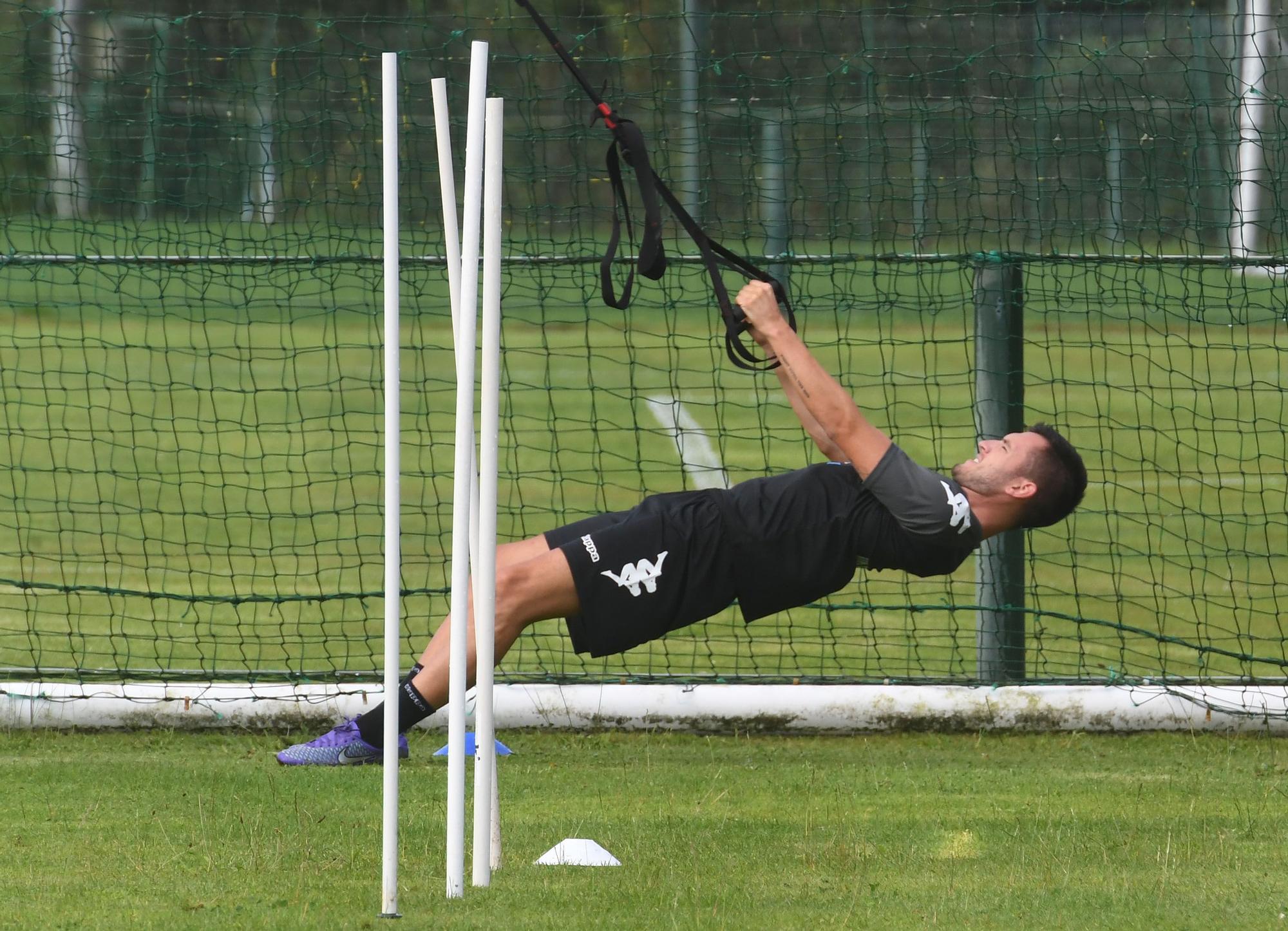 Doble turno de entrenamiento para el Deportivo