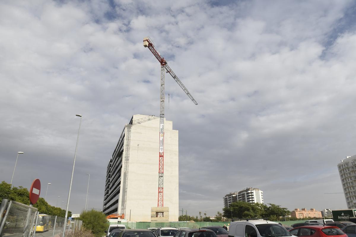 Viviendas en construcción en La Flota