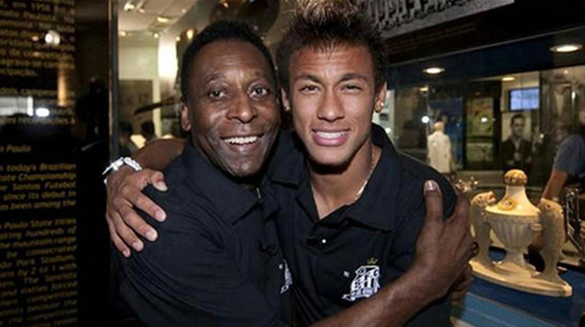 Pelé i Neymar, en una foto d’arxiu.