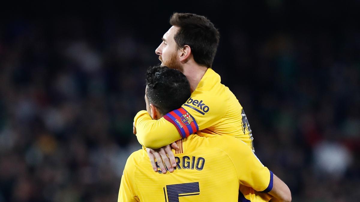 Messi y Busquets, en el Barça
