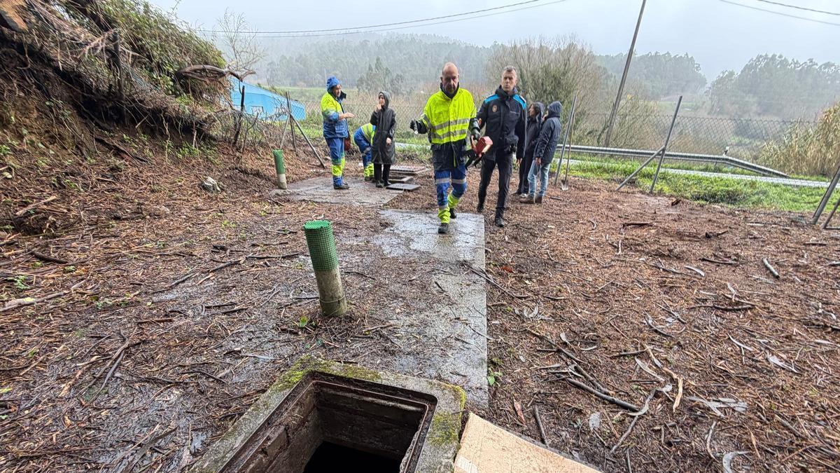Captación del lavadero de A Regueira, que se contaminó con hidrocarburos