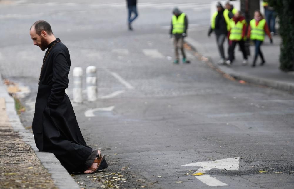 Protesta de los ''chalecos amarillos'' en París