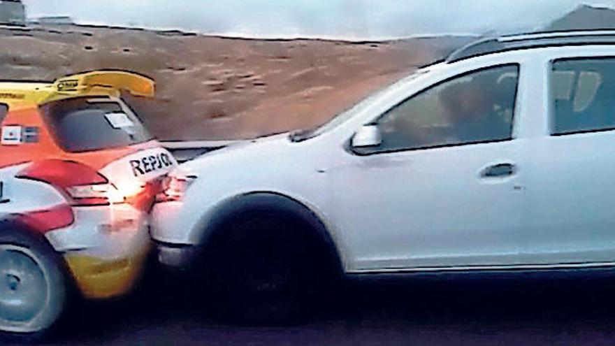 Investigados por &#039;empujar&#039; a un coche de rally en Tenerife