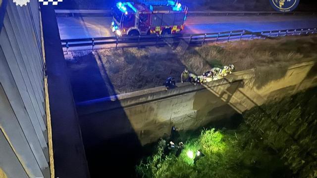 Imagen de la intervención llevada a cabo por la Policía Local de Murcia