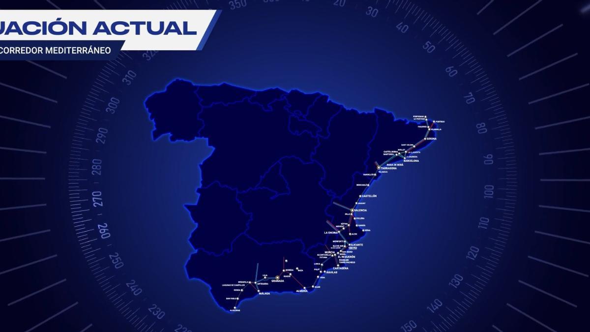 Chequeo semestral de las obras del corredor mediterráneo 2025