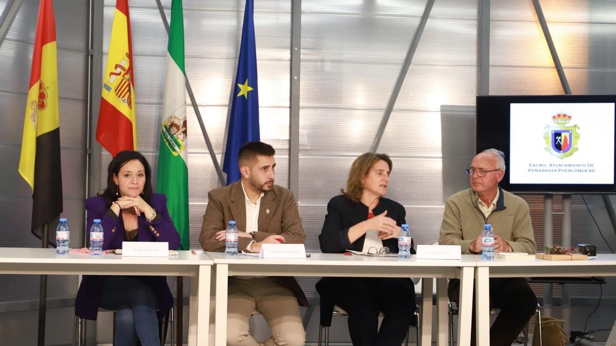 Reunión de la ministra Teresa Ribera en el norte de la provincia de Córdoba.