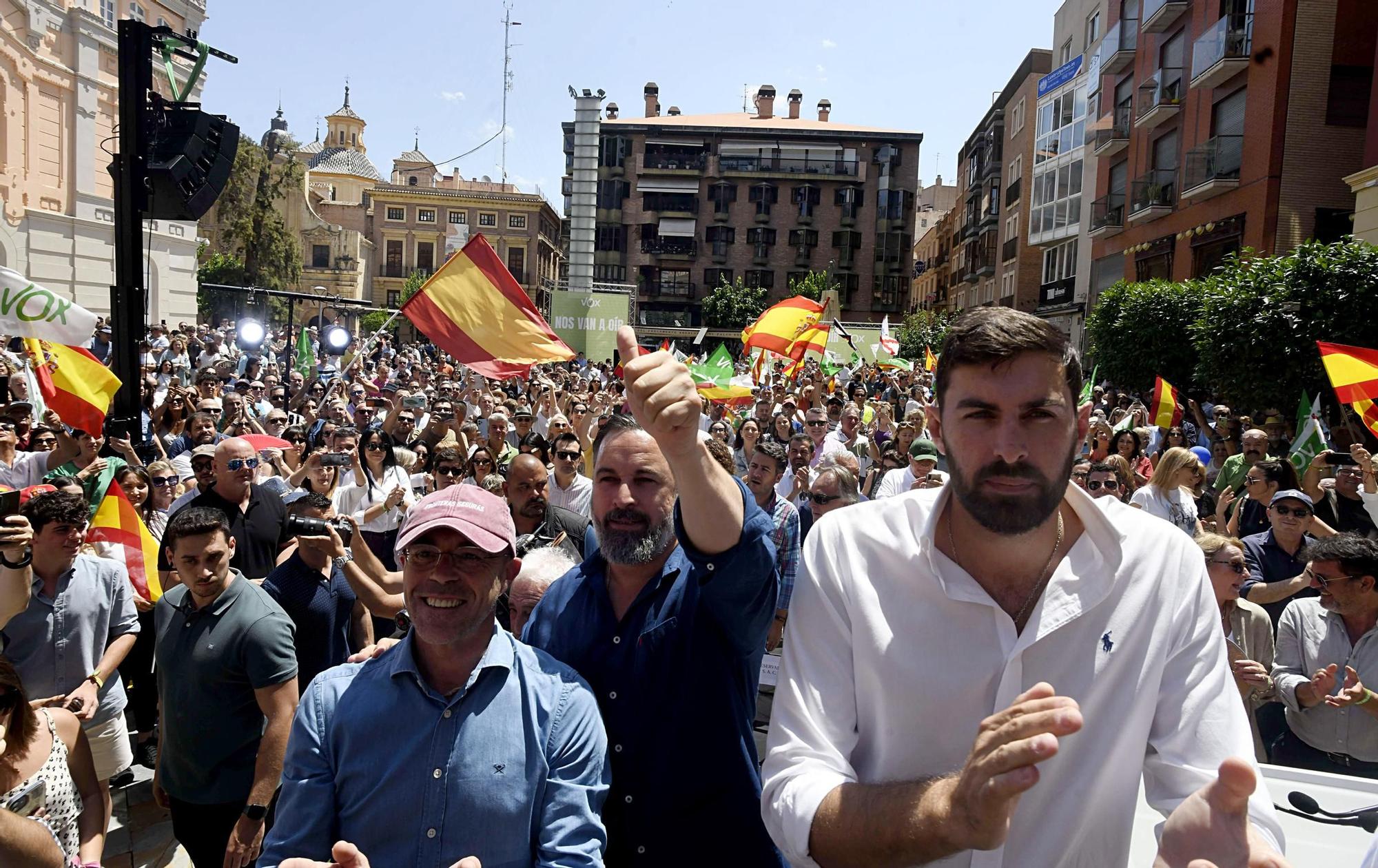 Acto de Santiago Abascal y Jorge Buxadé en Murcia