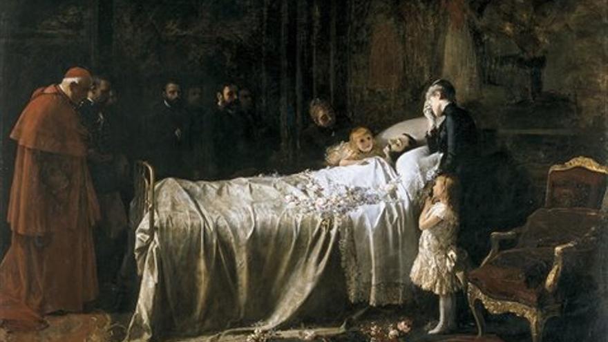 Juan Antonio Benlliure. “Muerte de Alfonso XII” (1887). Museo del Prado.