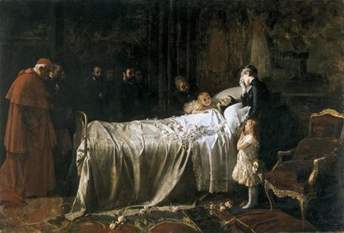 Juan Antonio Benlliure. “Muerte de Alfonso XII” (1887). Museo del Prado.