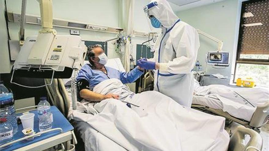 Los pacientes covid ocupan solo una de cada 10 camas de hospital en Castellón