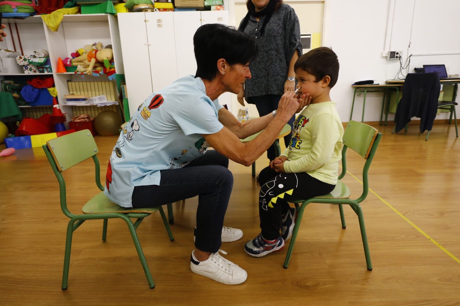 Así ha sido la jornada de vacunación de la gripe en los colegios