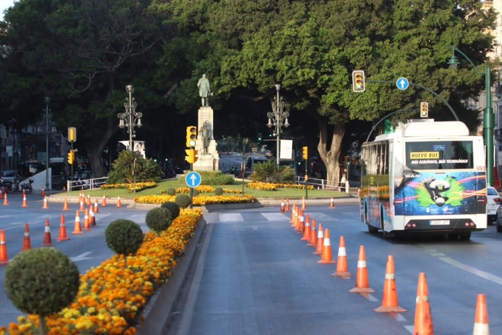 Corte de tráfico en la Alameda y el Parque.