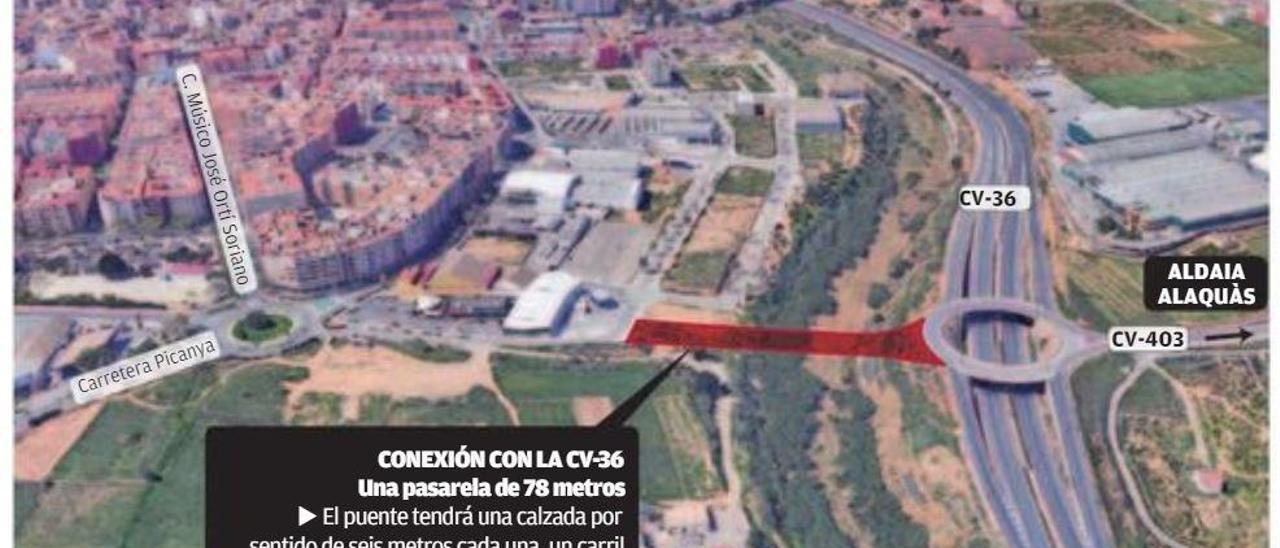 El nuevo Pont de Torrent tendrá carril bici y trazado peatonal