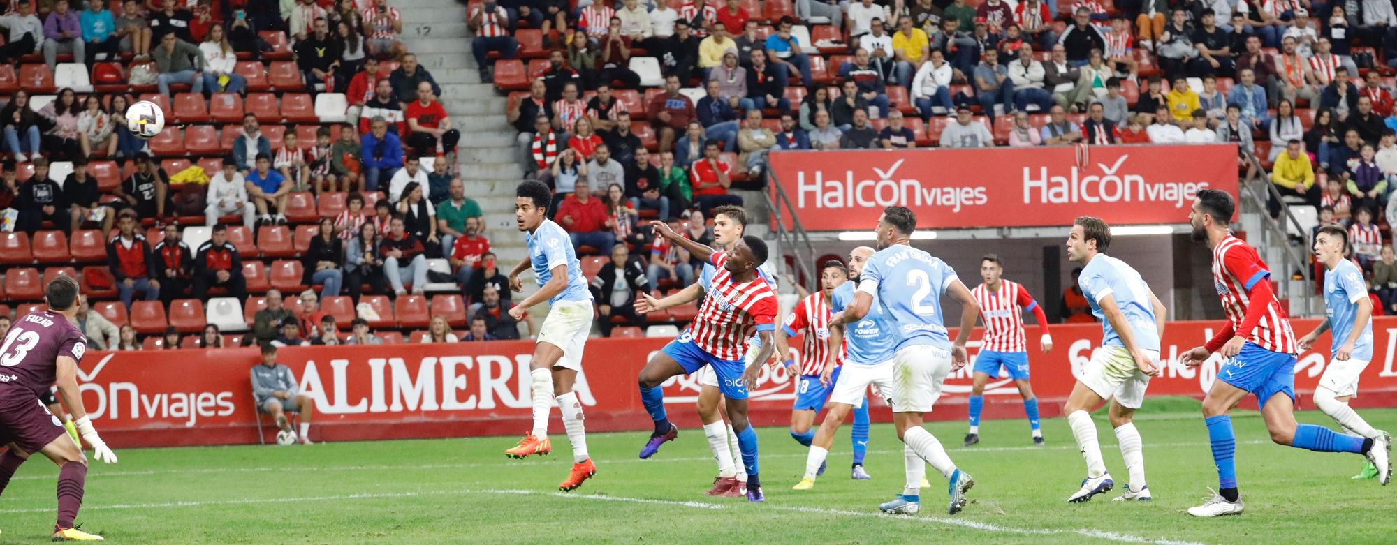 En imágenes: El Sporting consigue los tres puntos ante el Ibiza en un partido muy disputado