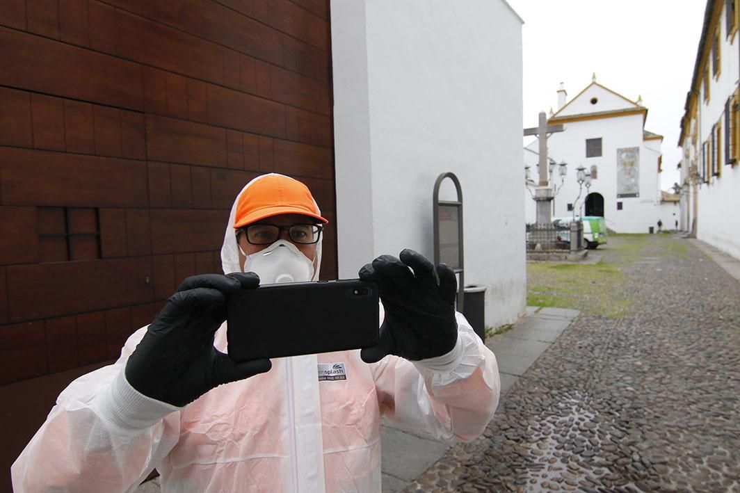 Coronavirus: el silencio en la plaza de Capuchinos un viernes de Dolores