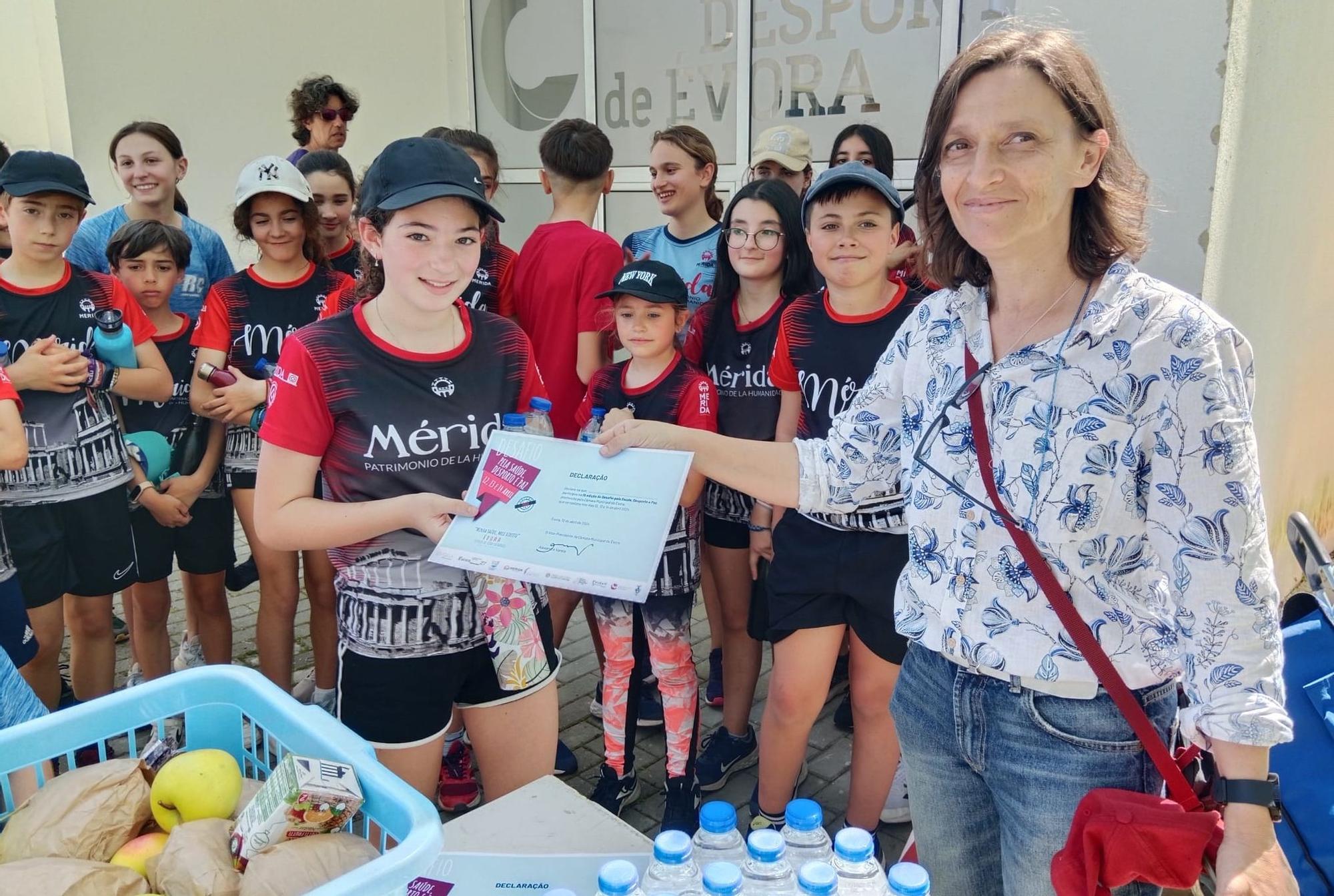 Los alumnos de Mérida y Évora, unidos por el deporte