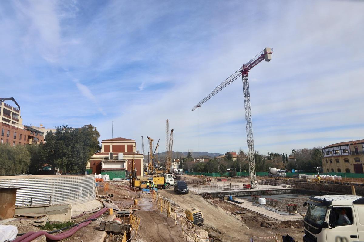 Estado actual del espacio que albergará la estación.