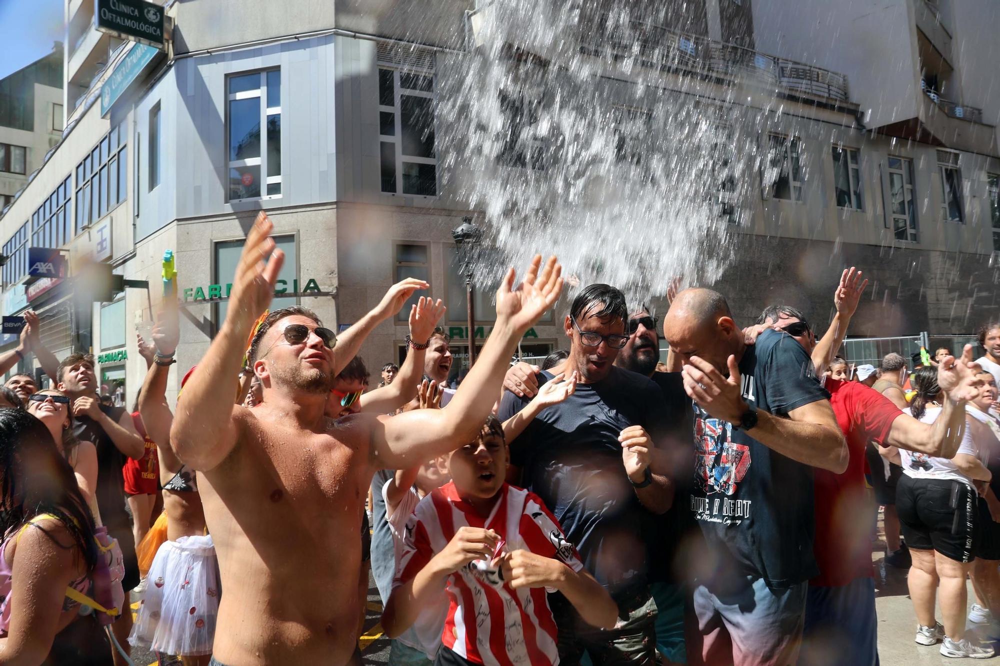 San Roque da rienda suelta a la felicidad en su Festa da Auga
