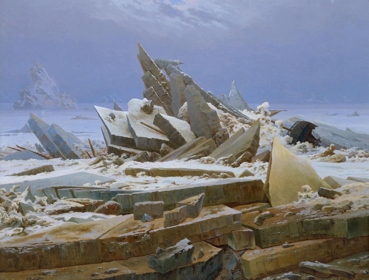 Gaspar David Friedrich, 'El mar de hielo', 1806.