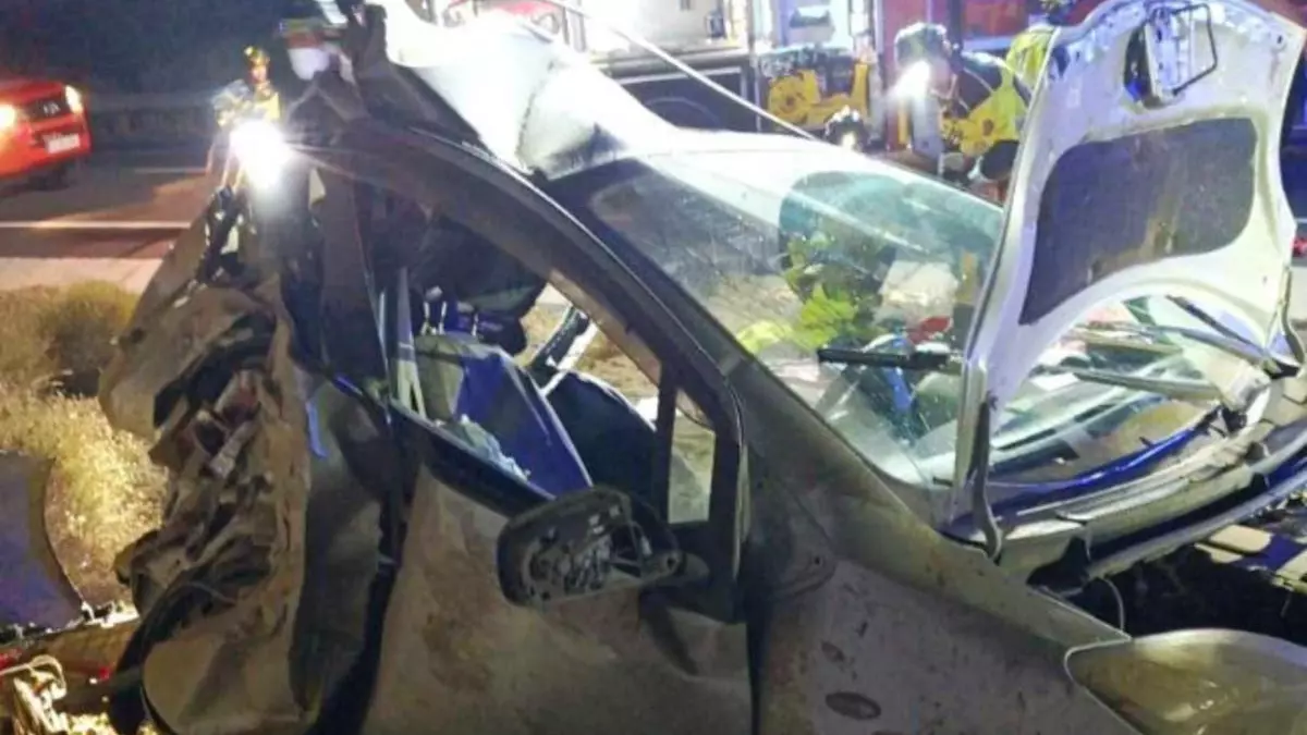 Grave un joven tras salirse de la carretera en el sur de Tenerife