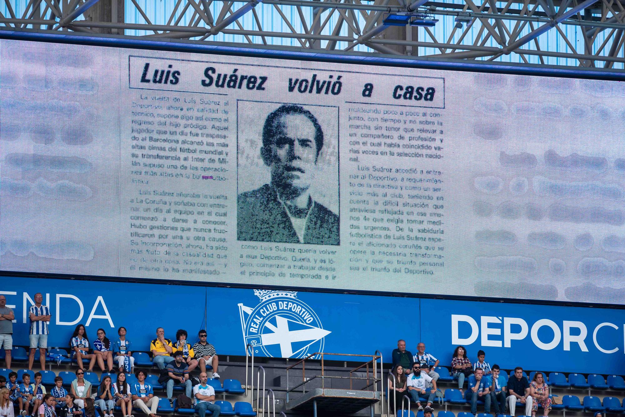 Homenaje a Mauro Silva y Bebeto en Riazor
