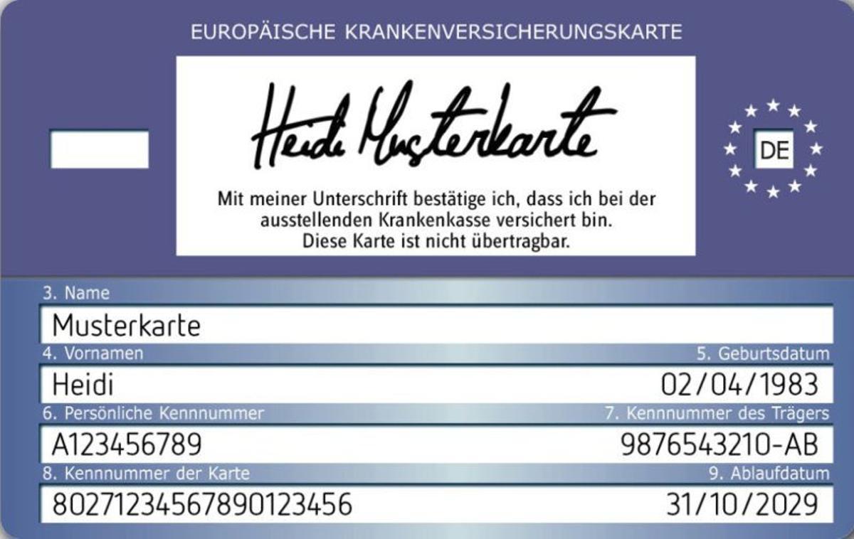 In Deutschland braucht es keine extra Karte.  | F.: GKV-SPITZENVERBAND.DE