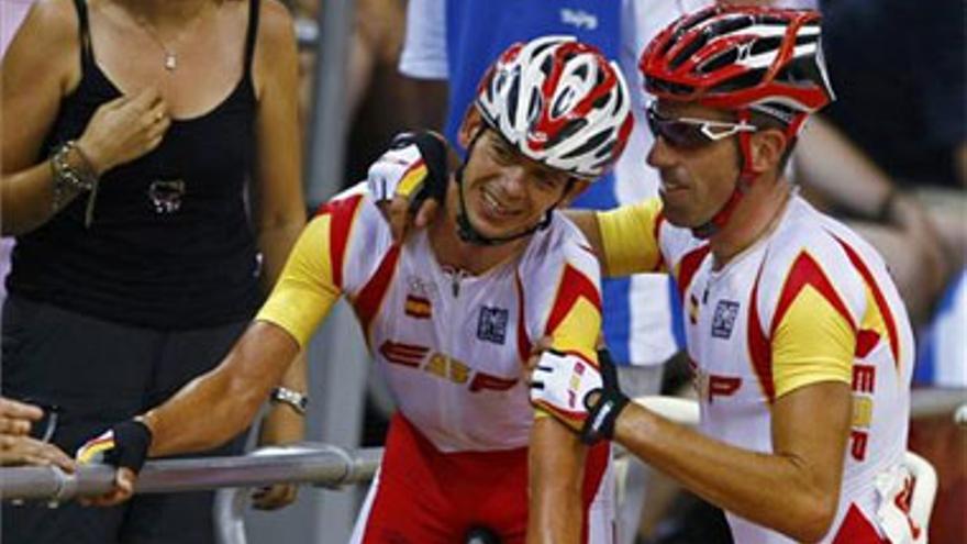 Llaneras y Tauler, plata en la prueba de Madison de ciclismo en pista