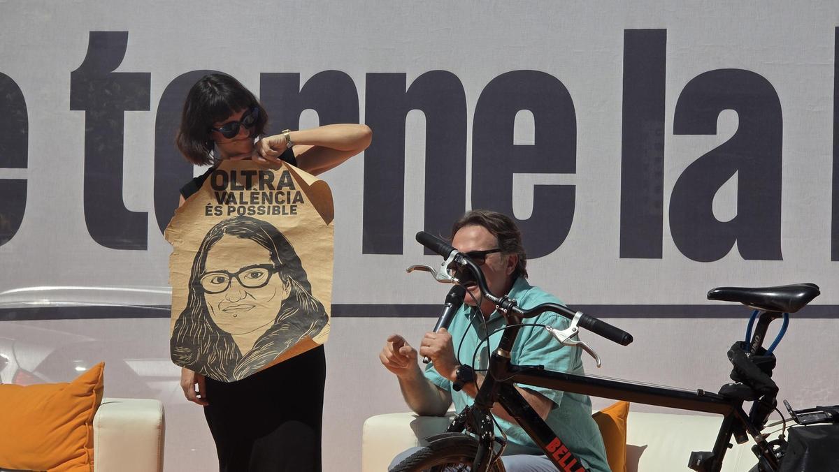 Grezzi rescató el cartel de Mónica Oltra