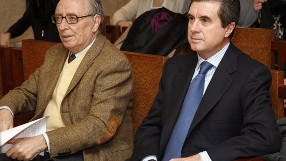 Jaume Matas (derecha), junto al periodista Antonio Alemany.