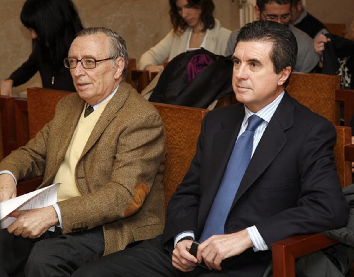 Jaume Matas (dreta), amb el periodista Antonio Alemany.