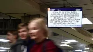 Nueva jornada con el tráfico de Rodalies suspendido