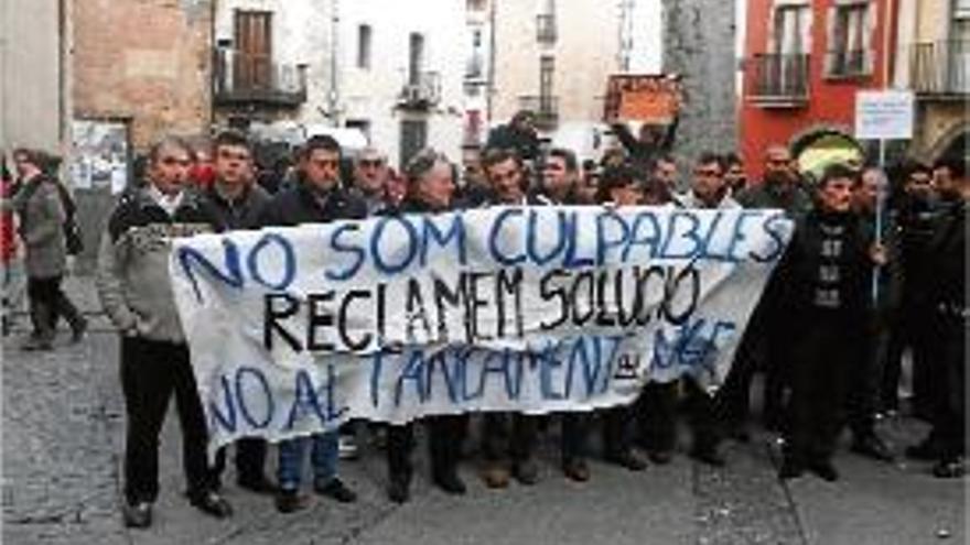 Una de les accions de protesta de la plantilla en les darreres setmanes.