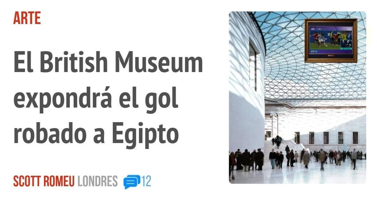 El British Museum expondrá el gol robado a Egipto