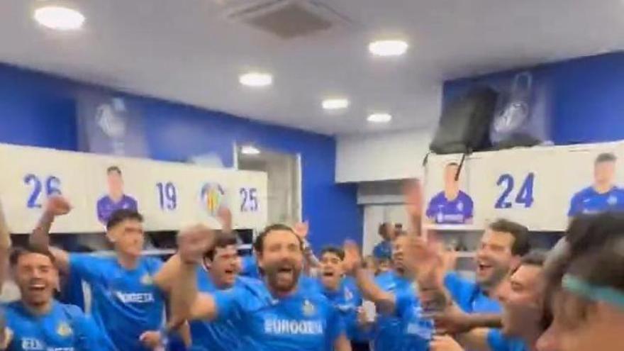El éxtasis de Bordalás tras lograr la clasificación a la Conference League