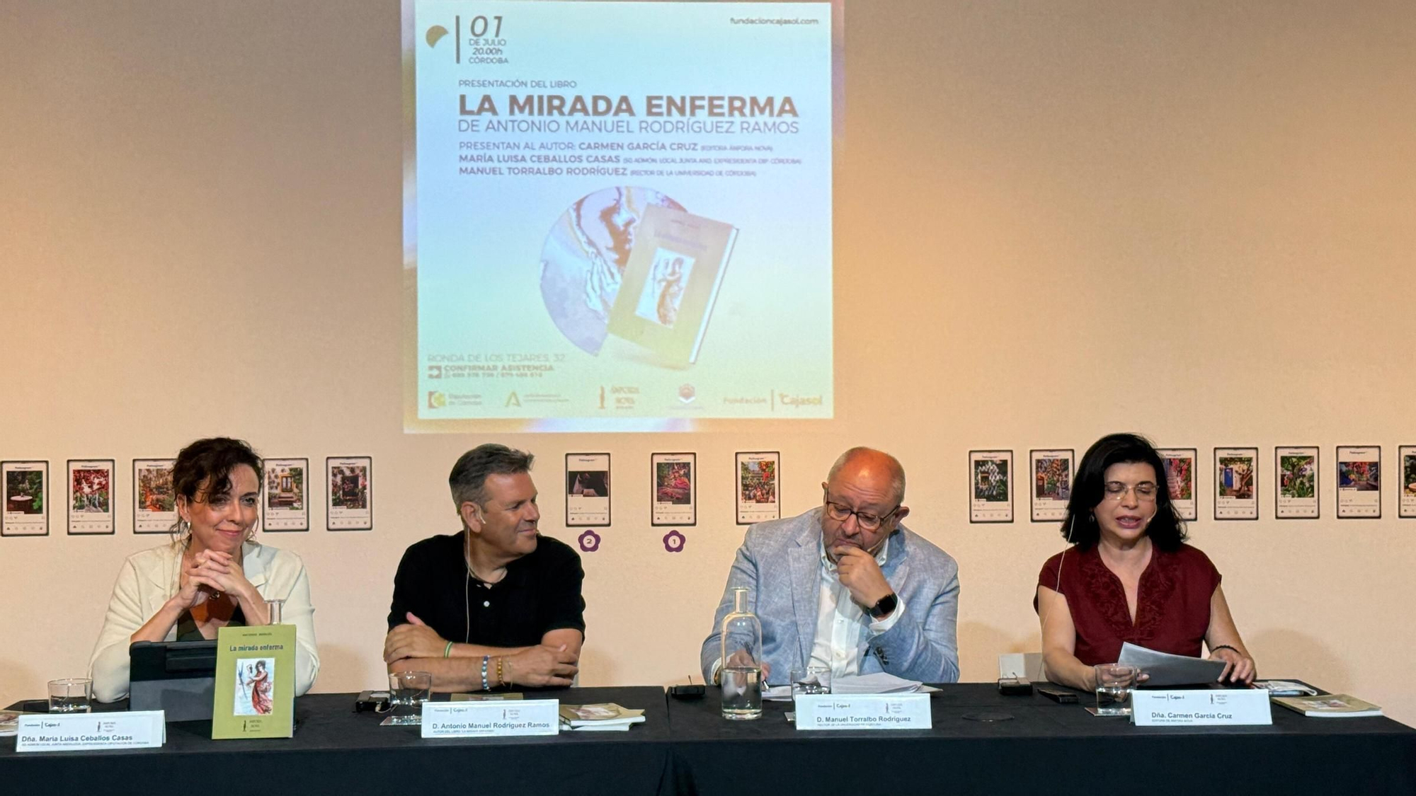 Presentación de 'La mirada enferma', el nuevo libro del escritor y profesor de Derecho de la UCO Antonio Manuel Rodríguez Ramos
