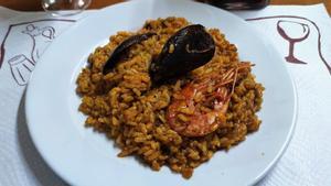 El arroz marinero de Bar Morrysom.