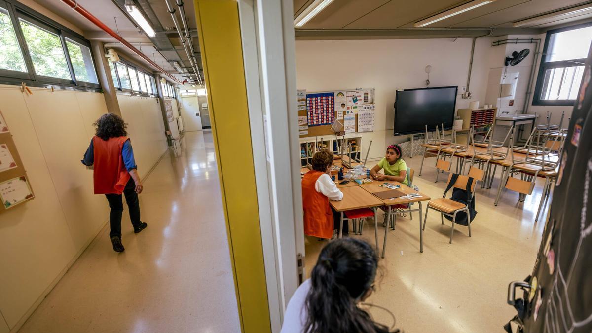 Una aula en Barcelona.