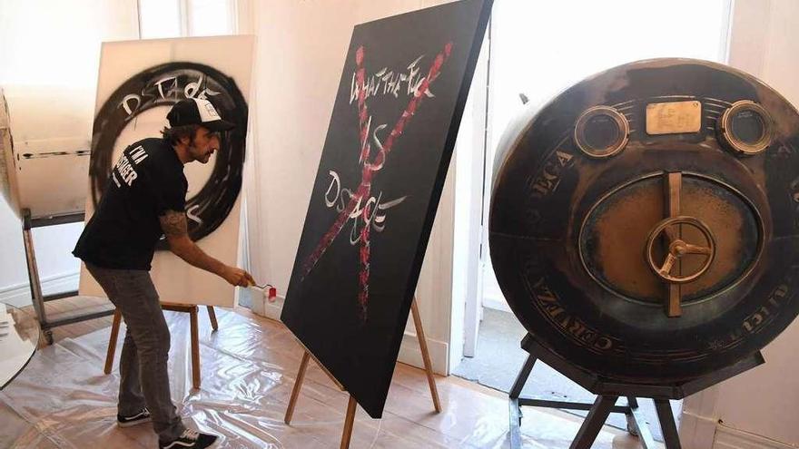 Estrella Galicia decora los tanques de bodega del restaurante DSTAgE