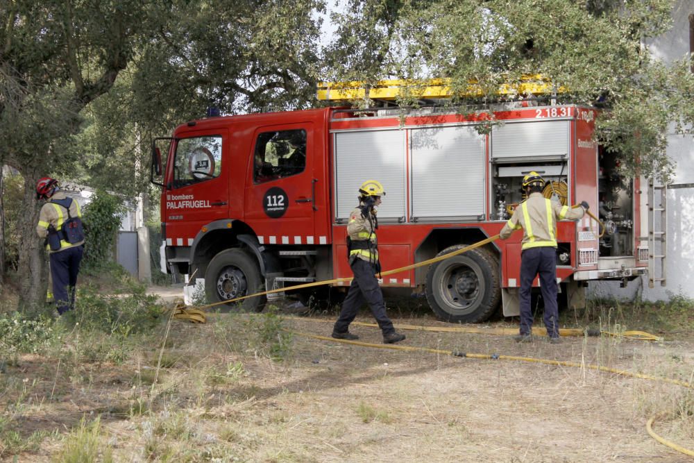 L'endemà de l'incendi de Santa Coloma de Farners