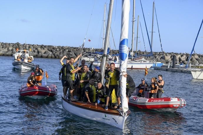 21-09-19 DEPORTES. BAHIA DEL PUERTO. LAS PALMAS DE GRAN CANARIA. Vela latina. Desempate Guanche-Tomás Morales por el título del Campeonato. Fotos: Juan Castro.  | 21/09/2019 | Fotógrafo: Juan Carlos Castro