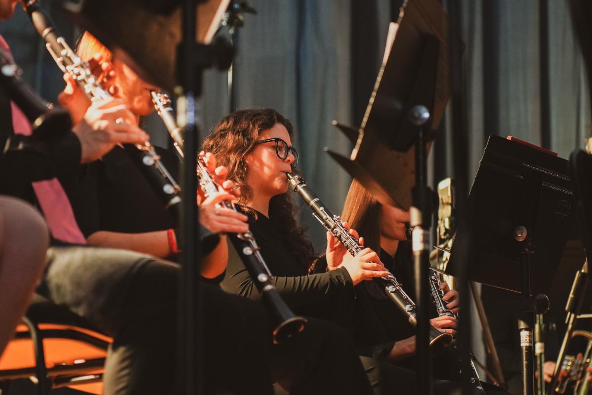 La Jove Banda Simfònica, durant una de les seues actuacions.