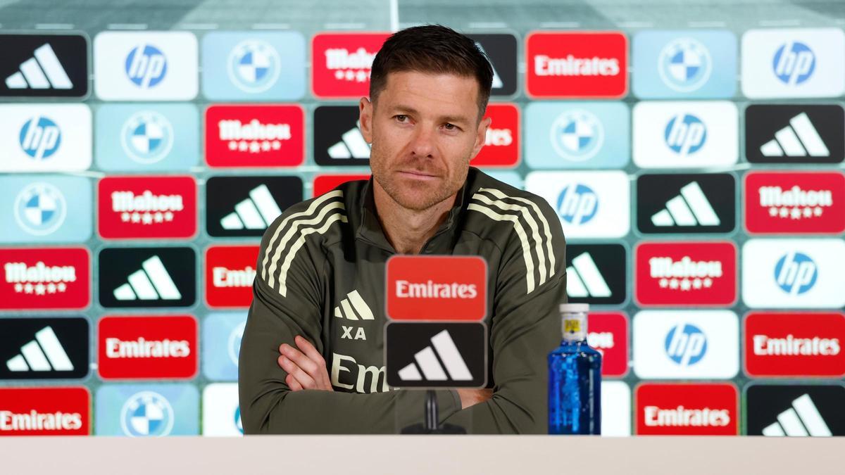 Xabi Alonso, en rueda de prensa