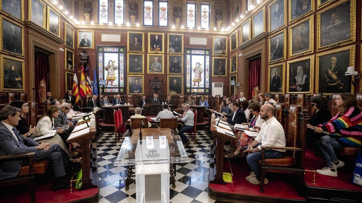 Pleno del Ayuntamiento de Palma.