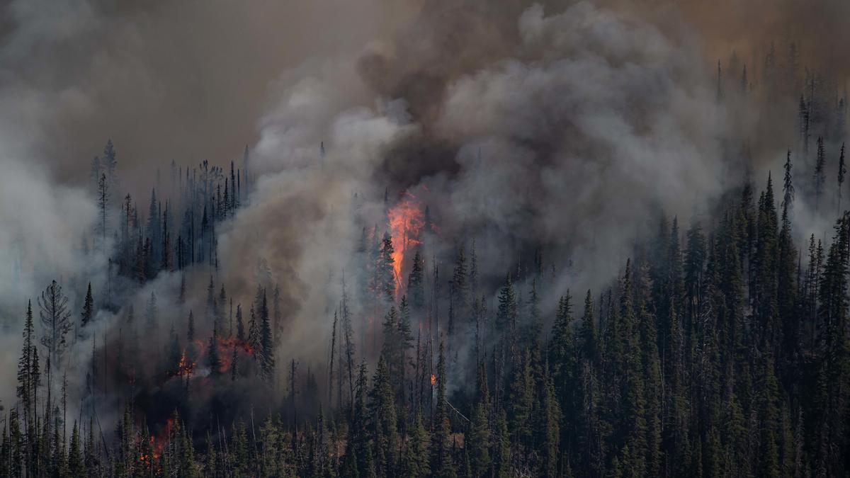 Incendios forestales en Canadá.