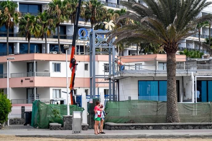 OBRAS ILEGALES CERCA DE LA CHARCA DE MASPALOMAS