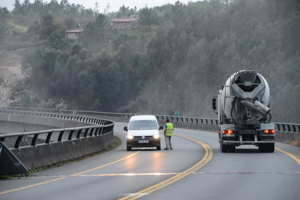 Obras de ampliación en el Corredor do Morrazo