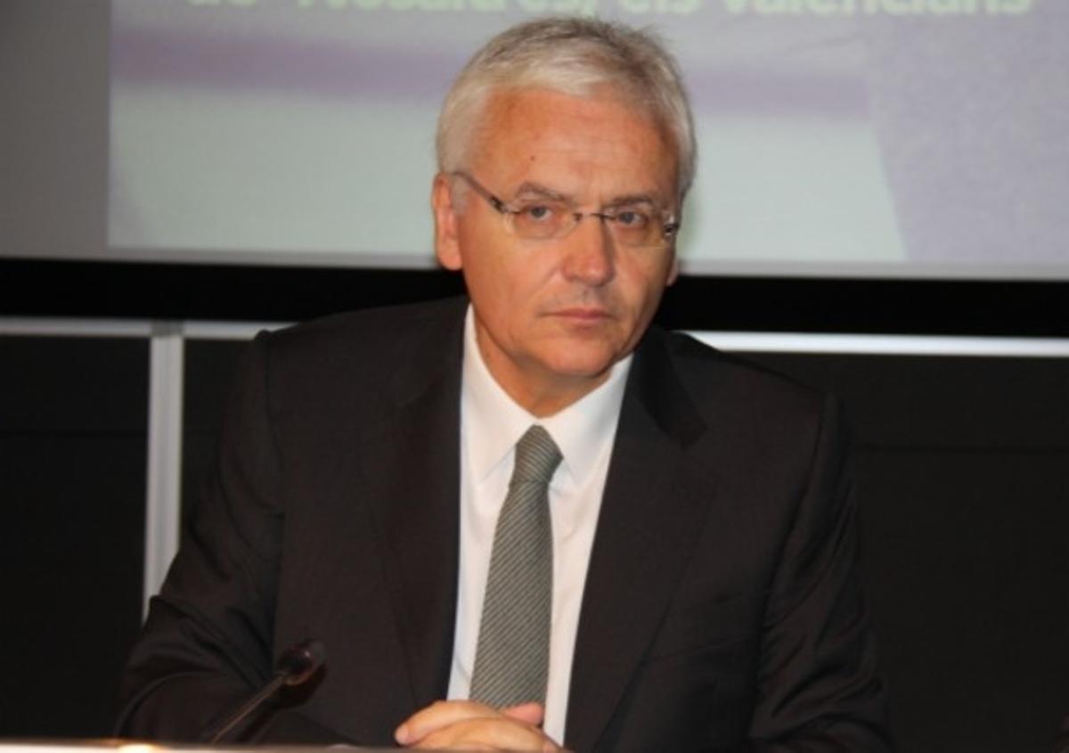 El conseller de Cultura, Ferran Mascarell, en una inauguració al desembre.