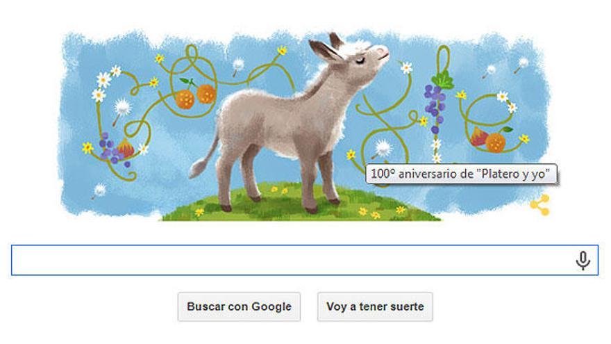 &#039;Platero y yo&#039;, el &#039;doodle&#039; de Google.