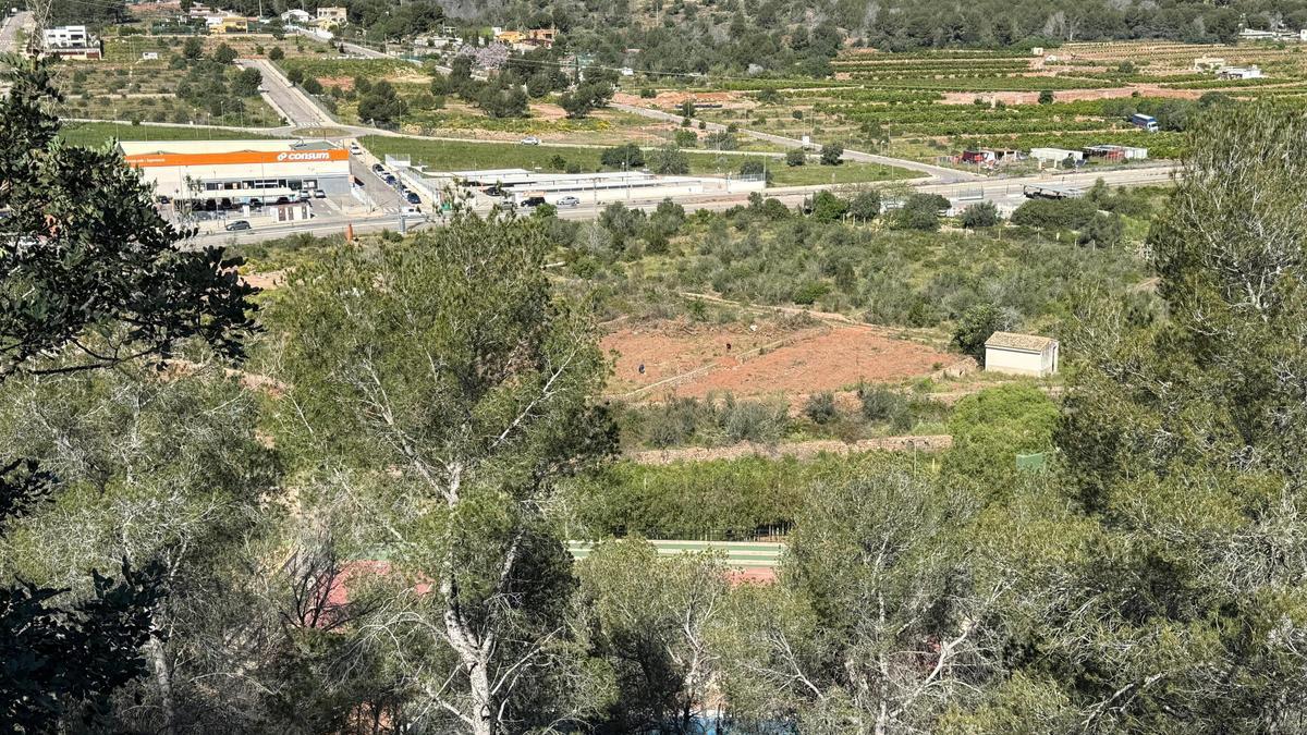 Parcela ofrecida al Consell.